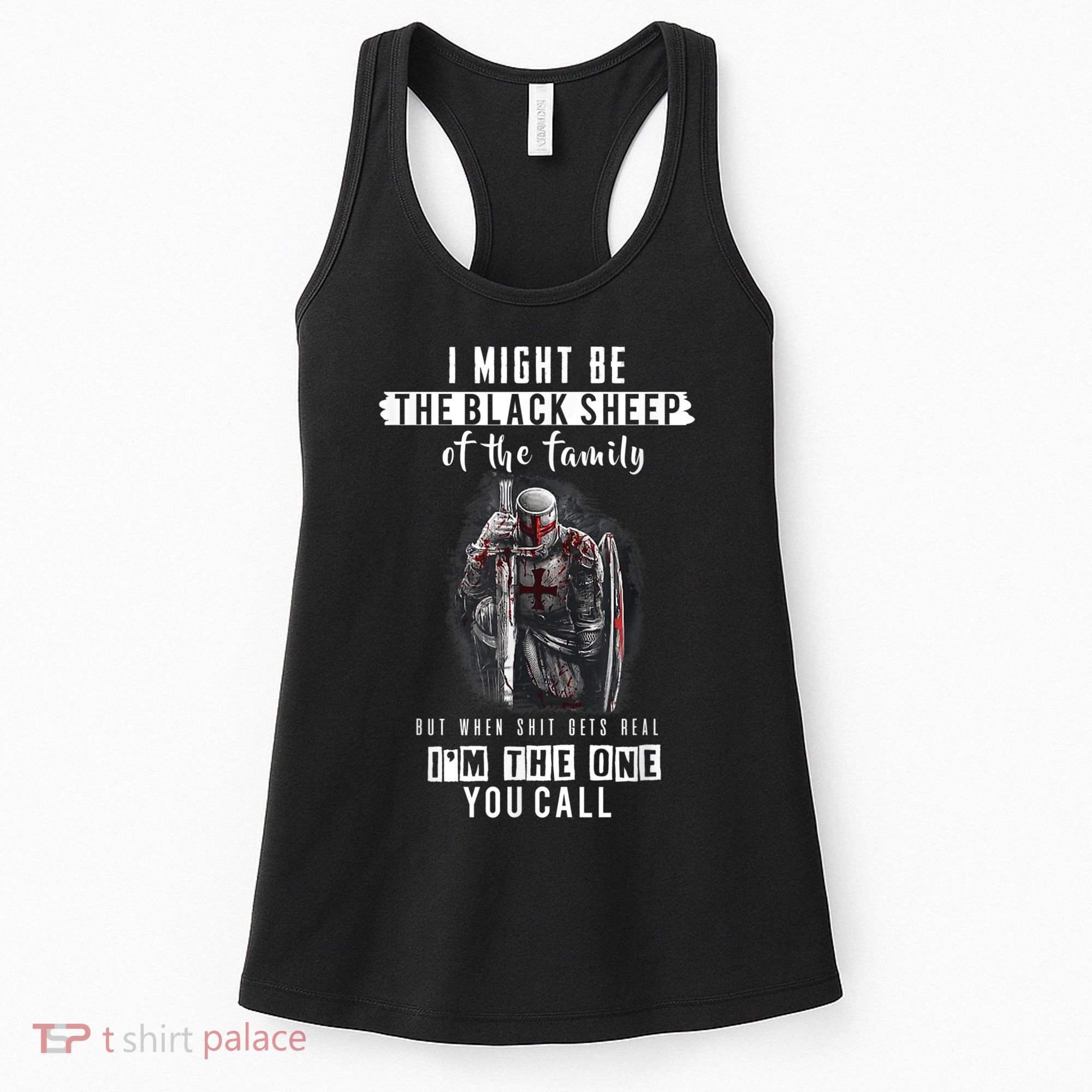 Religious Verse Christian Costume, Crusader Knights Templar Women's Tank Top