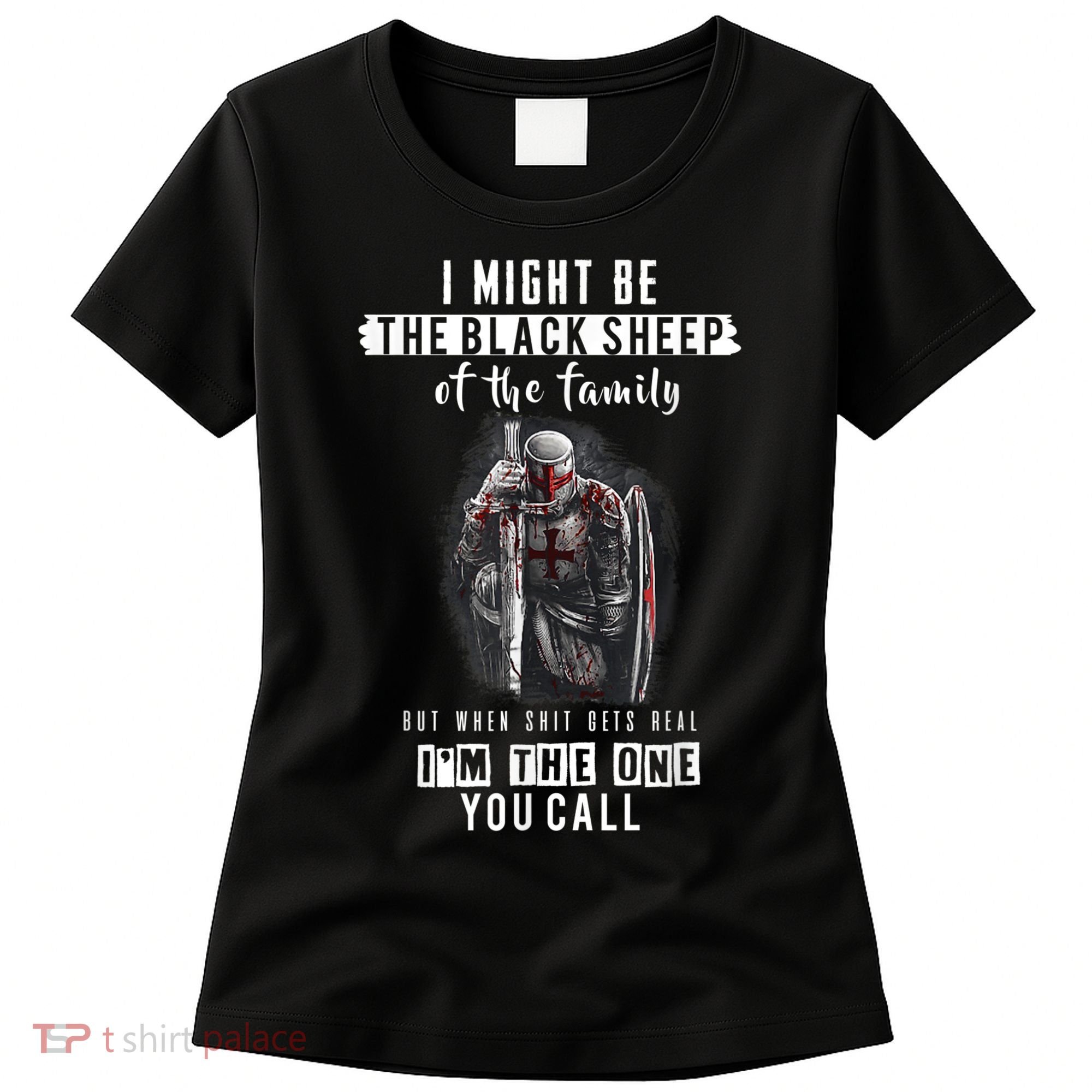 Religious Verse Christian Costume, Crusader Knights Templar Women's T-Shirt