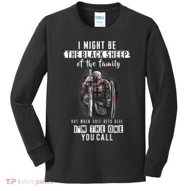 Religious Verse Christian Costume, Crusader Knights Templar Kids Long Sleeve Shirt