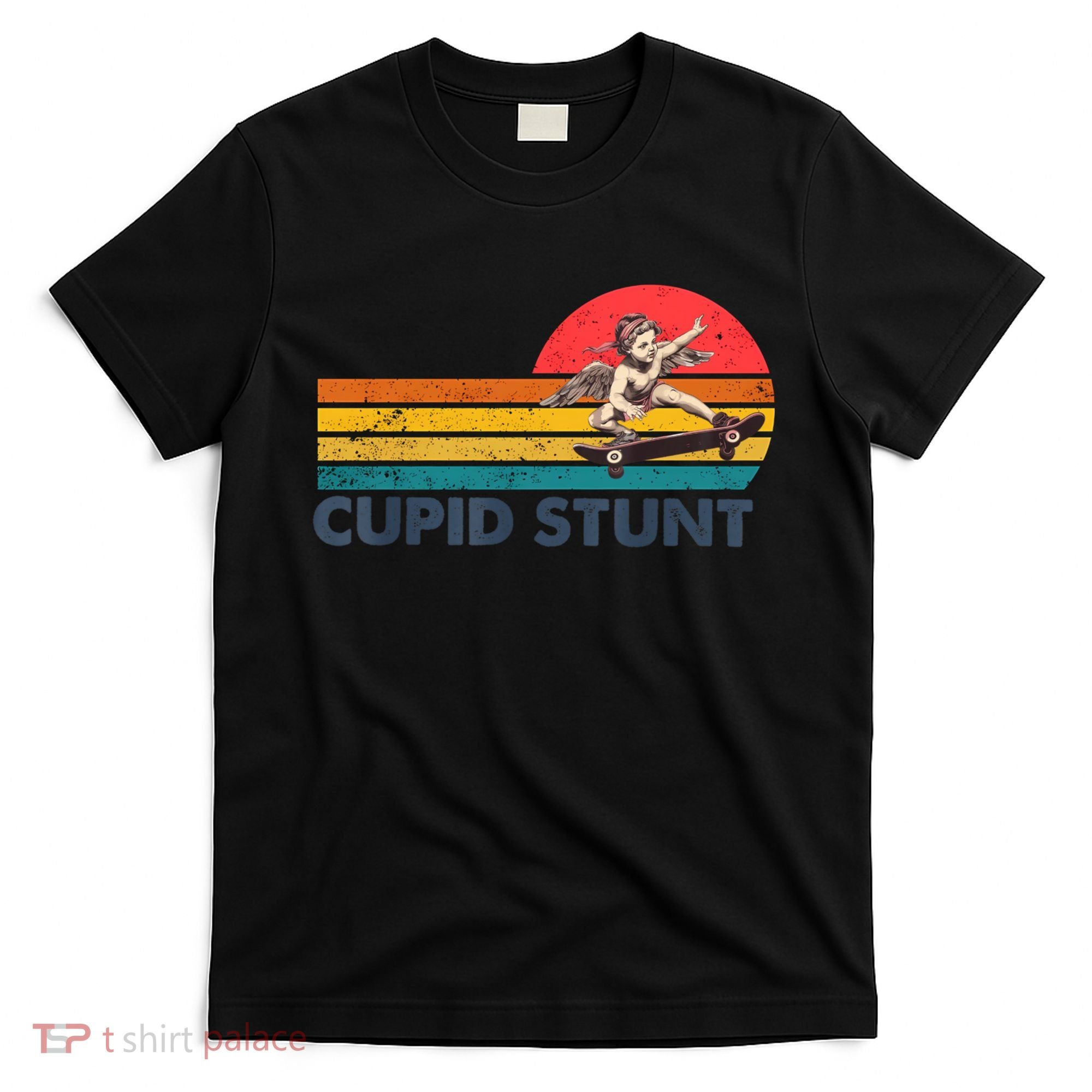 Retro Vintage Cupid Stunt Unhinged Cringe Funny T-Shirt