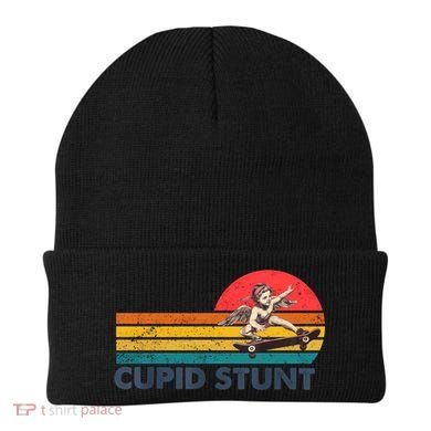 Retro Vintage Cupid Stunt Unhinged Cringe Funny Beanie