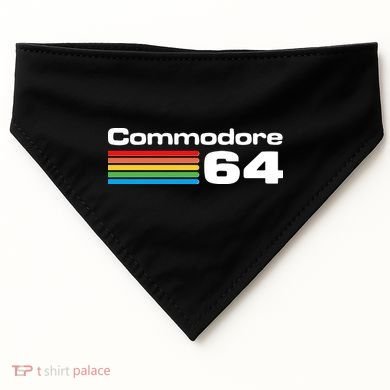 Retro Vintage Commodore Computer Logo USA-Made Doggie Bandana