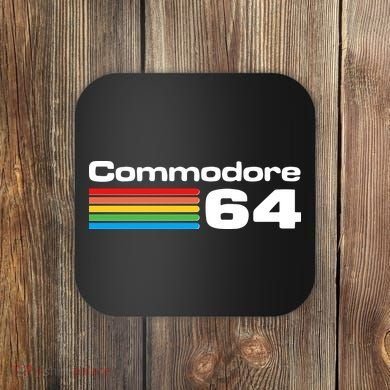 Retro Vintage Commodore Computer Logo Coaster