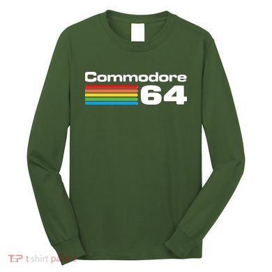 Retro Vintage Commodore Computer Logo Long Sleeve Shirt