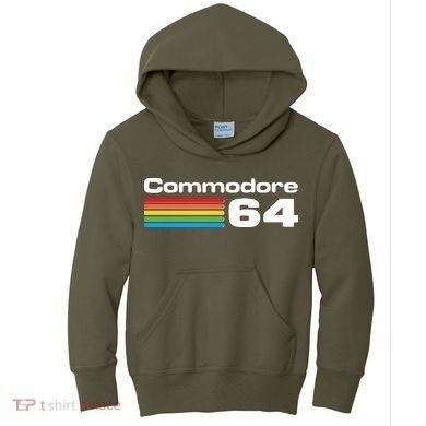 Retro Vintage Commodore Computer Logo Kids Hoodie