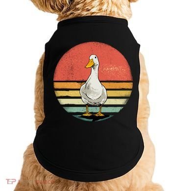 Retro Vintage Duck Gift Doggie Tank