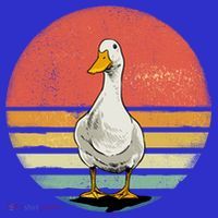 Retro Vintage Duck Gift T-Shirt thumb 7