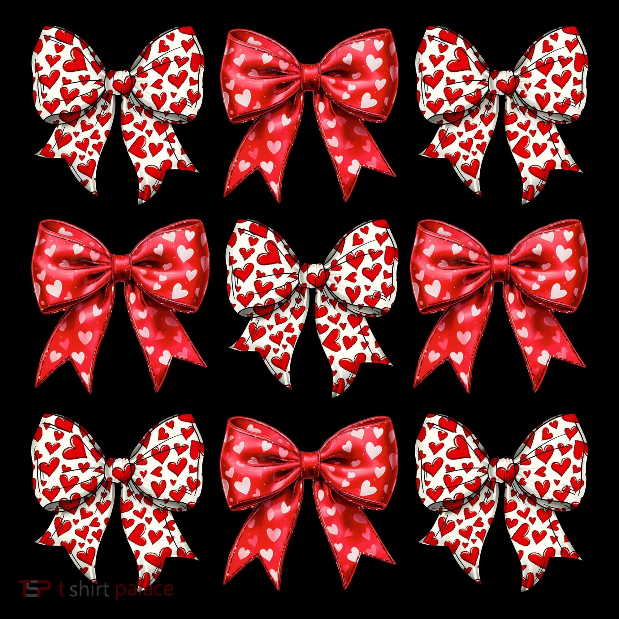 Retro Valentines Day Heart Coquette Bow Women's Hoodie