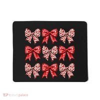 Retro Valentines Day Heart Coquette Bow Mousepad thumb 0