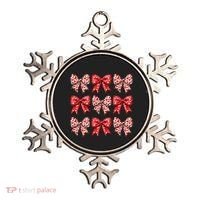 Retro Valentines Day Heart Coquette Bow Ornament thumb 0
