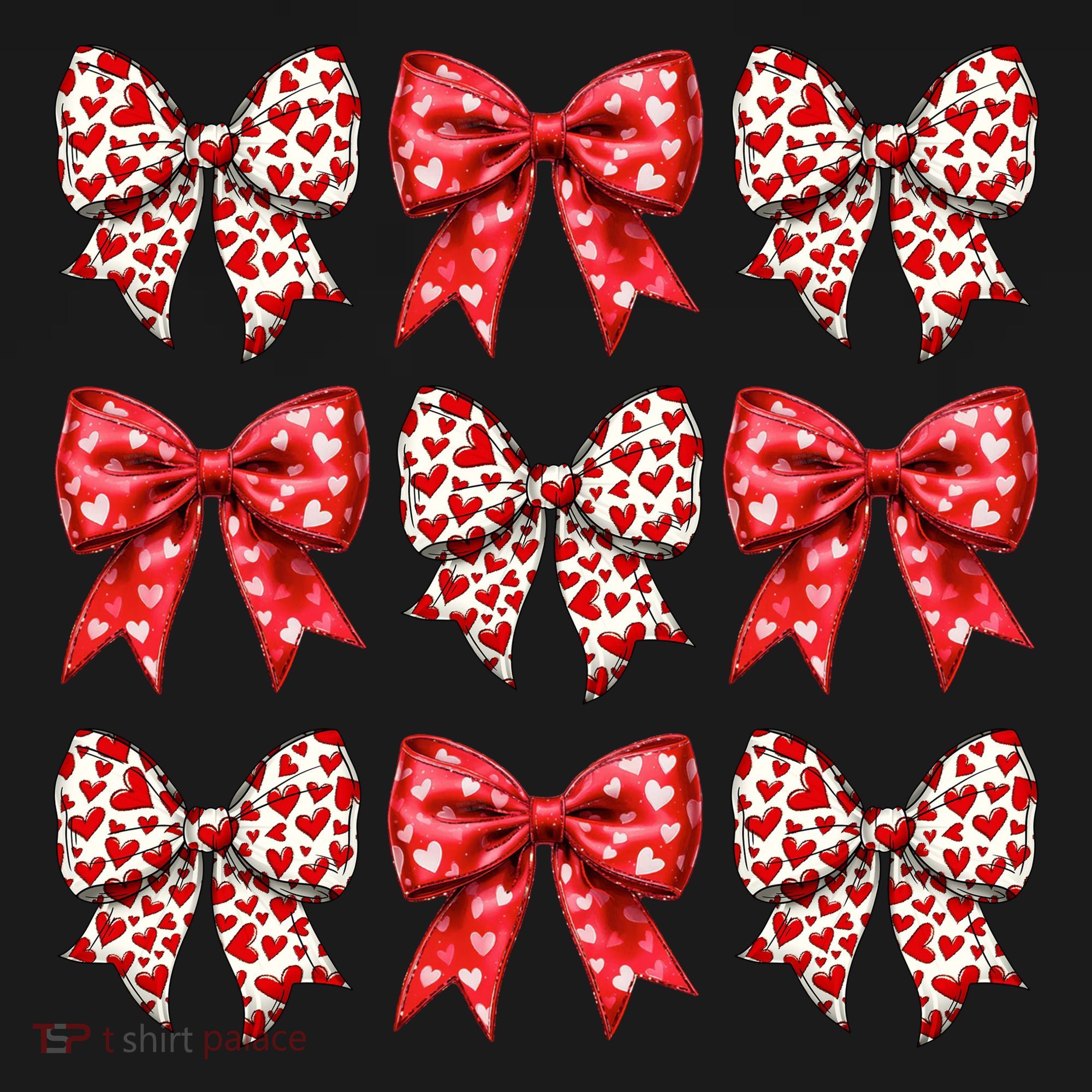 Retro Valentines Day Heart Coquette Bow Kids Hoodie
