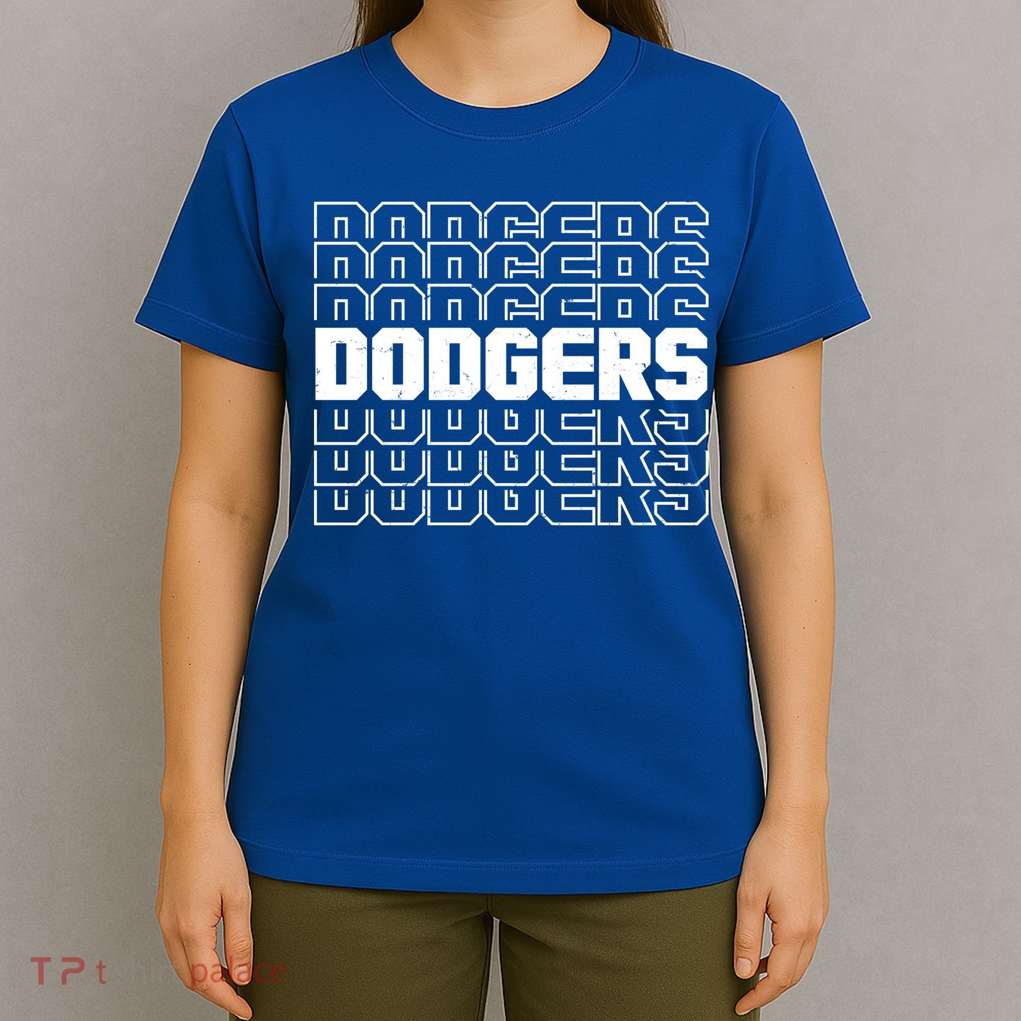 Retro Vintage Dodgers Baseball Sports Fan T-Shirt