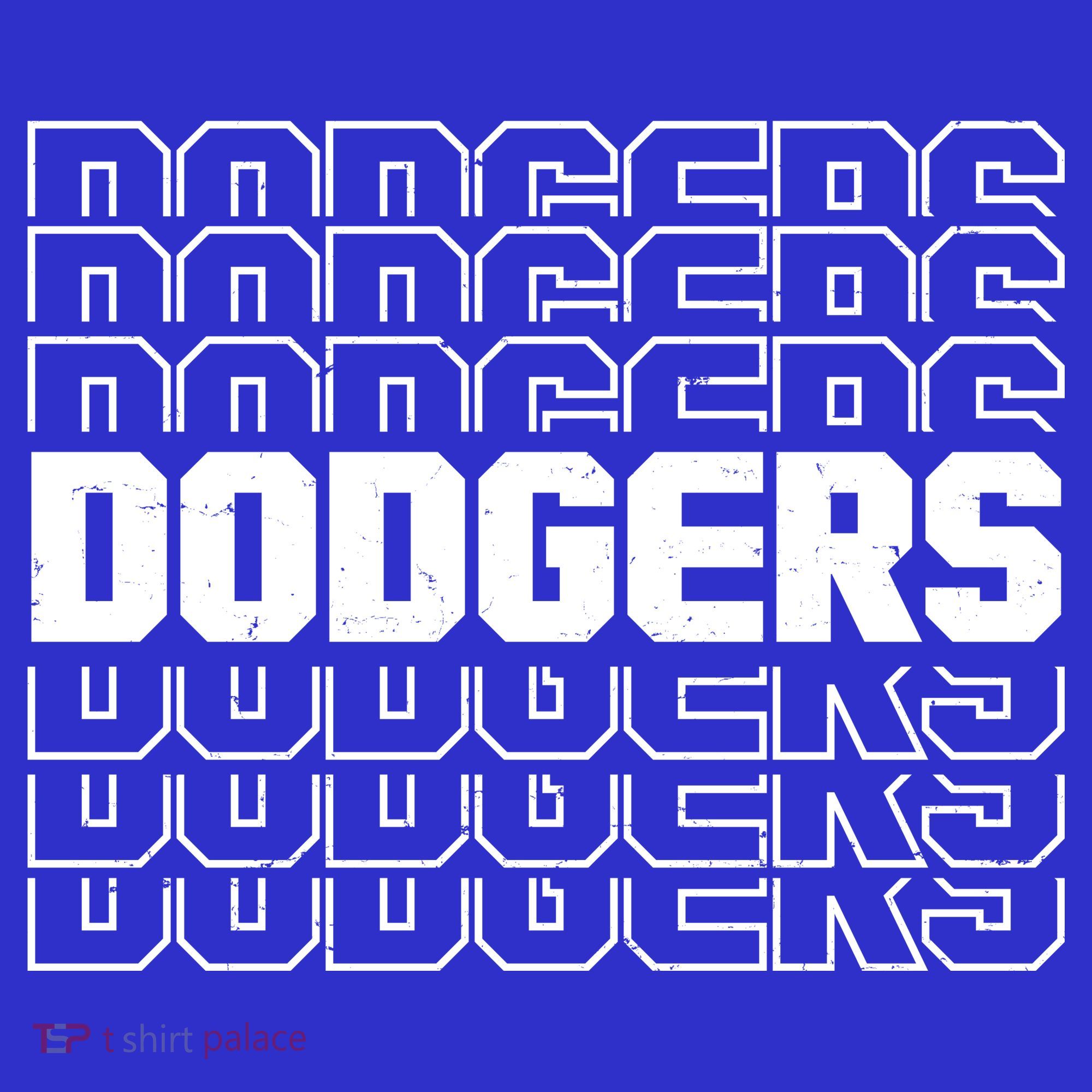 Retro Vintage Dodgers Baseball Sports Fan T-Shirt