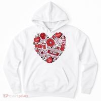 Retro Valentines Day Love Groovy Valentines Hearts Hoodie thumb 0