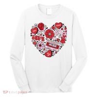 Retro Valentines Day Love Groovy Valentines Hearts Long Sleeve Shirt thumb 0
