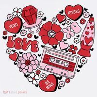 Retro Valentines Day Love Groovy Valentines Hearts Women's Hoodie thumb 2