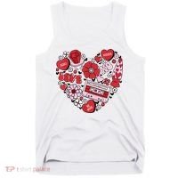 Retro Valentines Day Love Groovy Valentines Hearts Tank Top thumb 0
