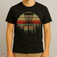 Retro Vintage Disc Golf Frolf Flying Disc Sport Lover T-Shirt thumb 3