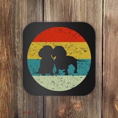 Retro Vintage Dachshund Coaster