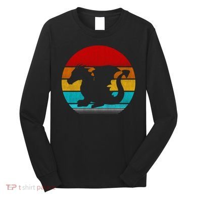 Retro Vintage Dragon Long Sleeve Shirt