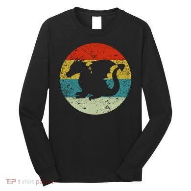 Retro Vintage Dragon Long Sleeve Shirt