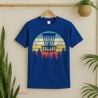 Retro Vintage Disc Golf Gift Frolf Flying Disc Sport Gift T-Shirt thumb 2