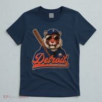 Retro Vintage Detroit Baseball Mascot Sports Fan T-Shirt thumb 5