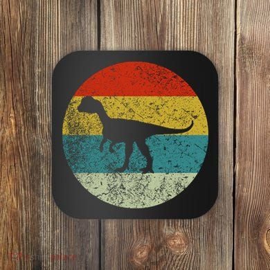 Retro Vintage Dilophosaurus Coaster