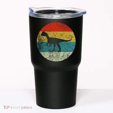 Retro Vintage Dilophosaurus Tumbler