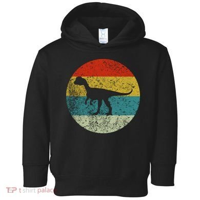 Retro Vintage Dilophosaurus Toddler Hoodie