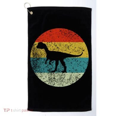 Retro Vintage Dilophosaurus Golf Towel