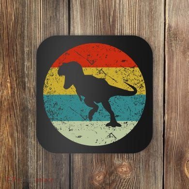 Retro Vintage Dinosaur Coaster