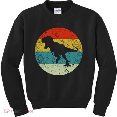 Retro Vintage Dinosaur Kids Sweatshirt