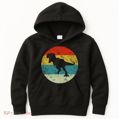 Retro Vintage Dinosaur Kids Hoodie