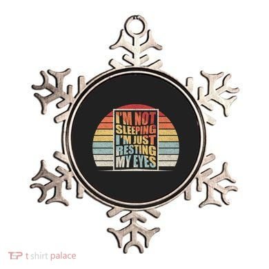 Retro Vintage Dad I'm Not Sleeping I'm Just Resting My Eyes Gift Ornament