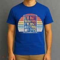Retro Vintage Dad I'm Not Sleeping I'm Just Resting My Eyes Gift T-Shirt thumb 3