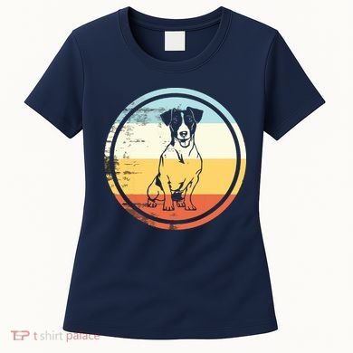 Retro Vintage Dog Design Jack Russell Terrier Women's T-Shirt