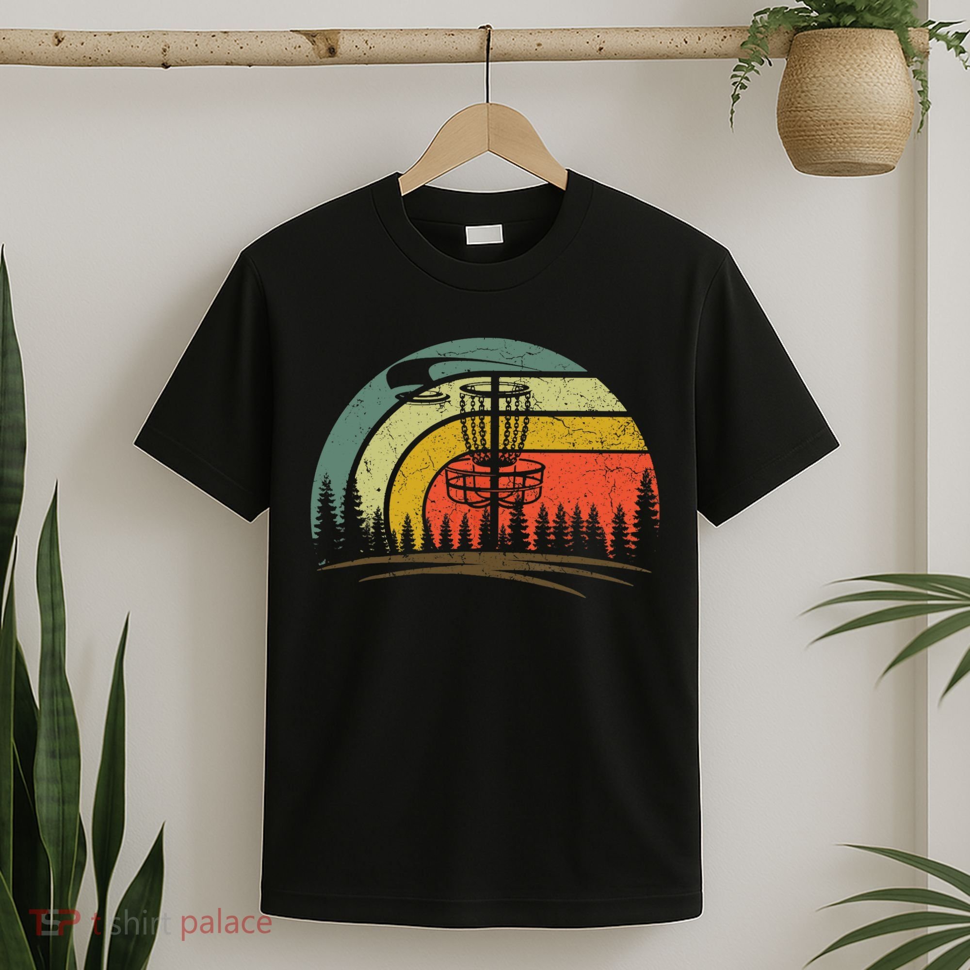 Retro Vintage Disc Golf Shirt Frolf Flying Disc Sport T-Shirt