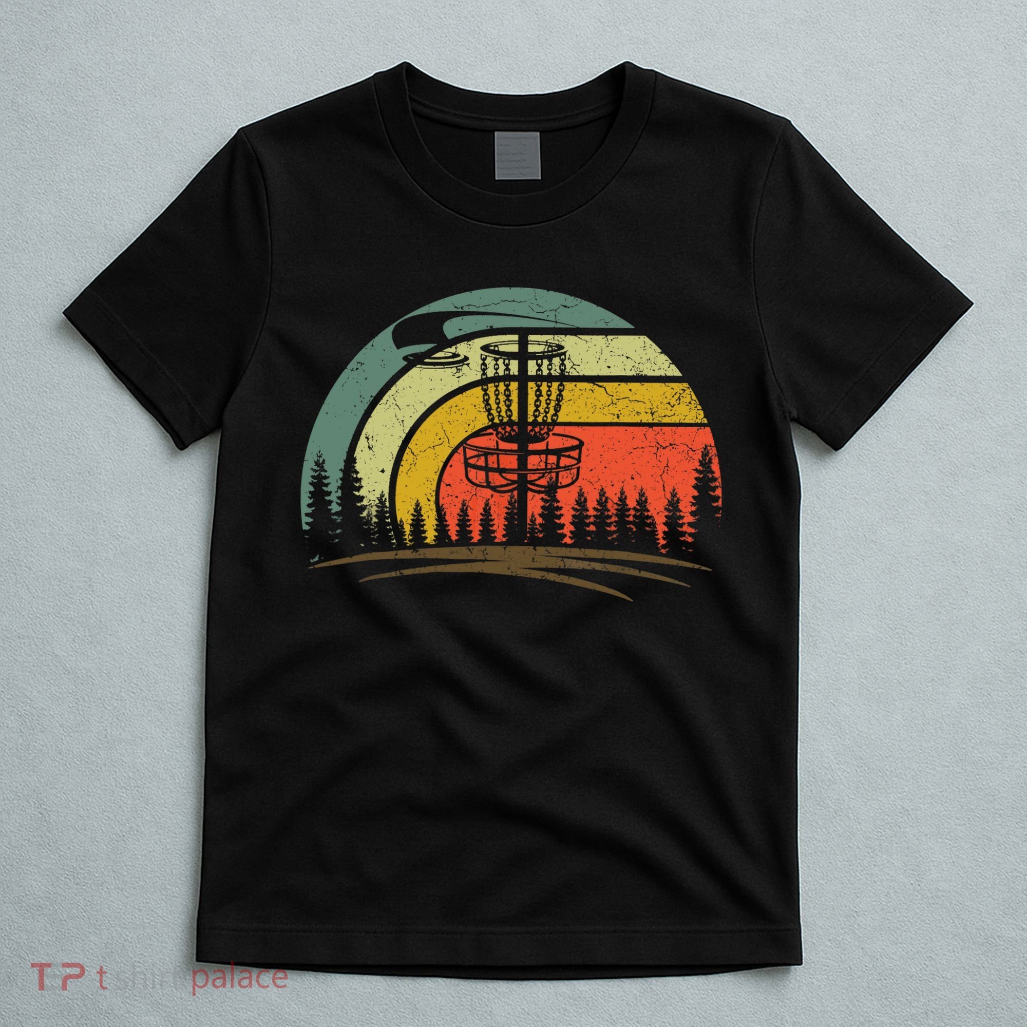 Retro Vintage Disc Golf Shirt Frolf Flying Disc Sport T-Shirt