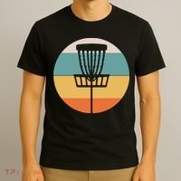Retro Vintage Disc Golf Funny Frolf Flying Disc Sport T-Shirt thumb 3