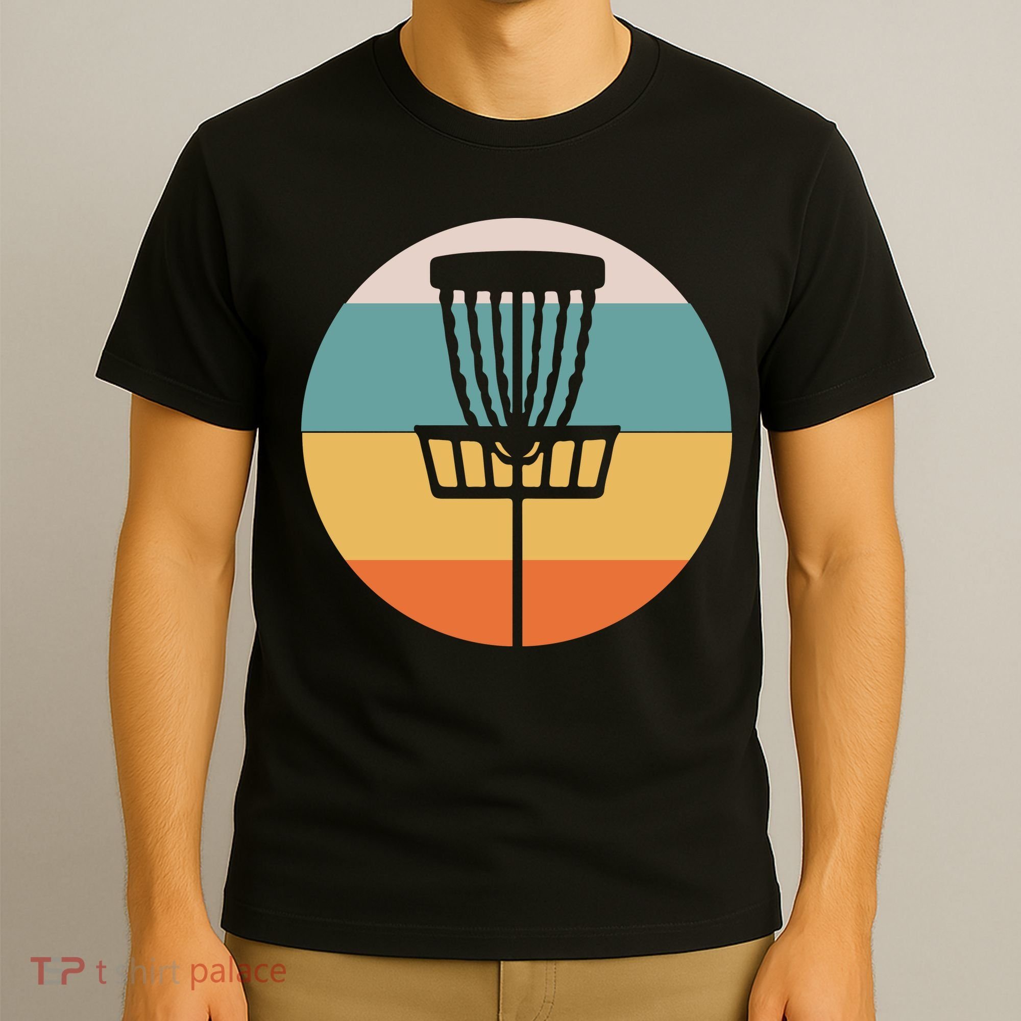 Retro Vintage Disc Golf Funny Frolf Flying Disc Sport T-Shirt