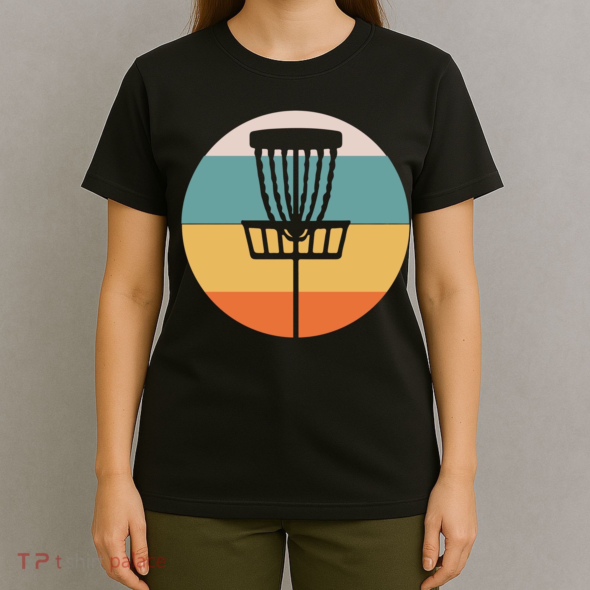 Retro Vintage Disc Golf Funny Frolf Flying Disc Sport T-Shirt
