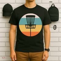 Retro Vintage Disc Golf Funny Frolf Flying Disc Sport T-Shirt thumb 6