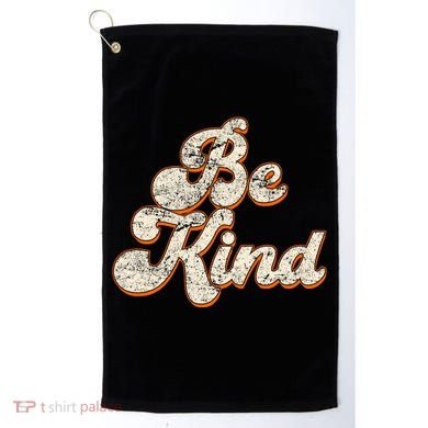Retro Vintage Distressed Be Kind Golf Towel