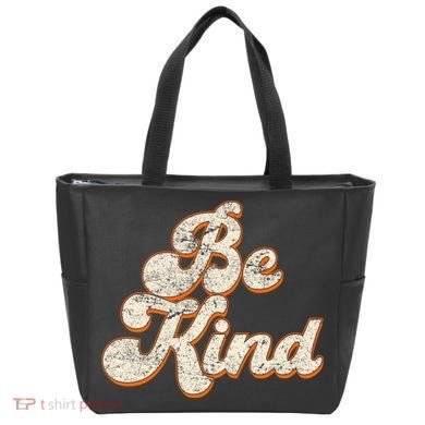 Retro Vintage Distressed Be Kind Tote Bag