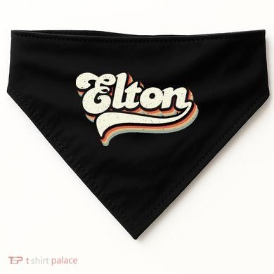 Retro Vintage Elton USA-Made Doggie Bandana