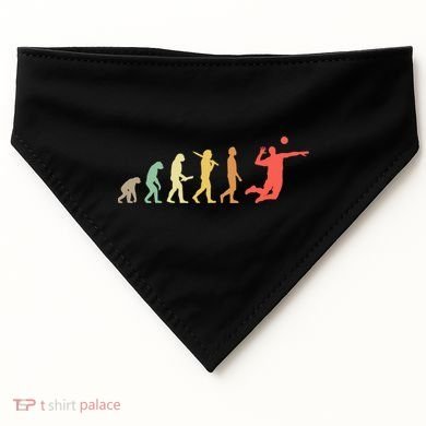 Retro Volleyball Evolution Gift For Volleyball Players Gift USA-Made Doggie Bandana