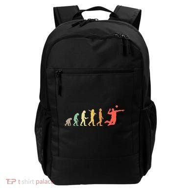 Retro Volleyball Evolution Gift For Volleyball Players Gift Backpack