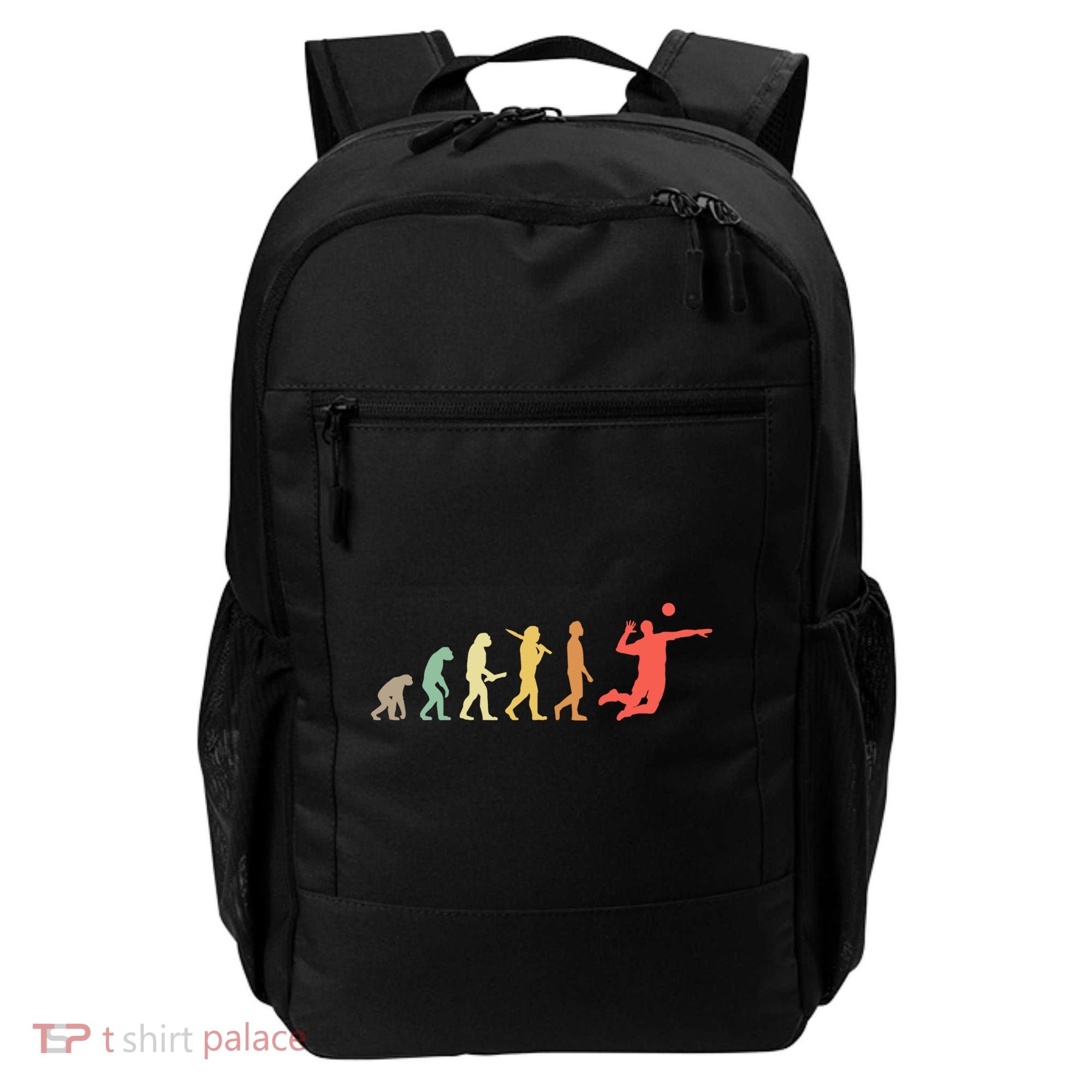 Retro Volleyball Evolution Gift For Volleyball Players Gift Backpack