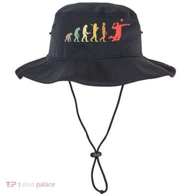 Retro Volleyball Evolution Gift For Volleyball Players Gift Bucket Hat